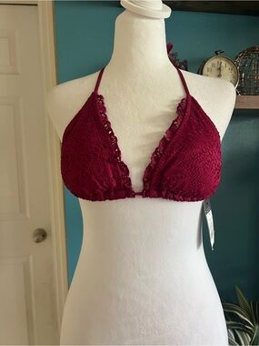 Mossimo Supply Co. Crochet Triangle Bikini Top